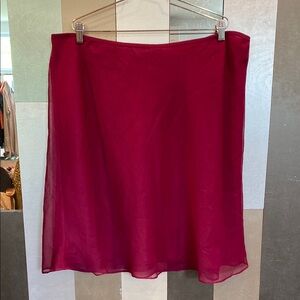 Elegant Dark Pink Burgundy Women's Skirt